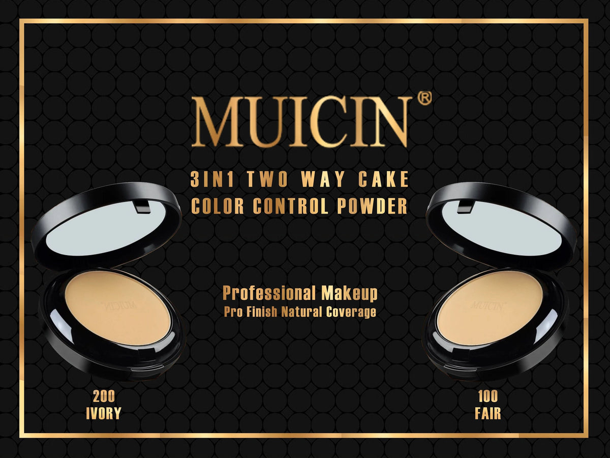 MUICIN - Luminous 3 in 1 Two Way Compact Face Powder
