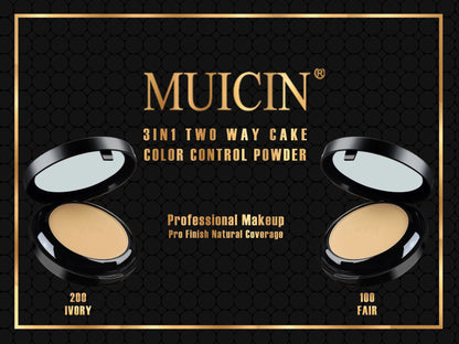 MUICIN - Luminous 3 in 1 Two Way Compact Face Powder
