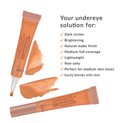 MUICIN - 3D Pro Concealer Orange Color Tube - 12g