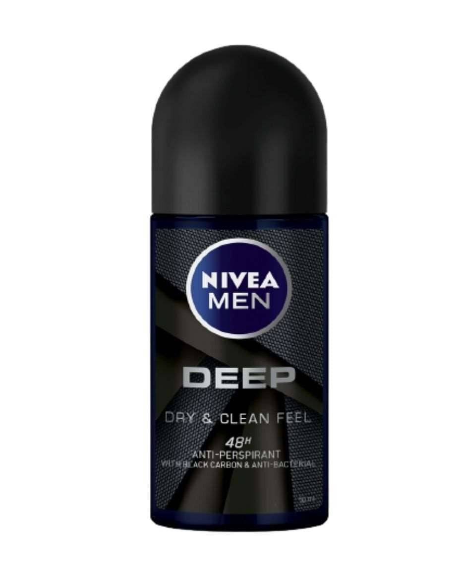 Nivea Deodrant Roll On Men Deep Dry & Clean 50Ml - Highfy.pk