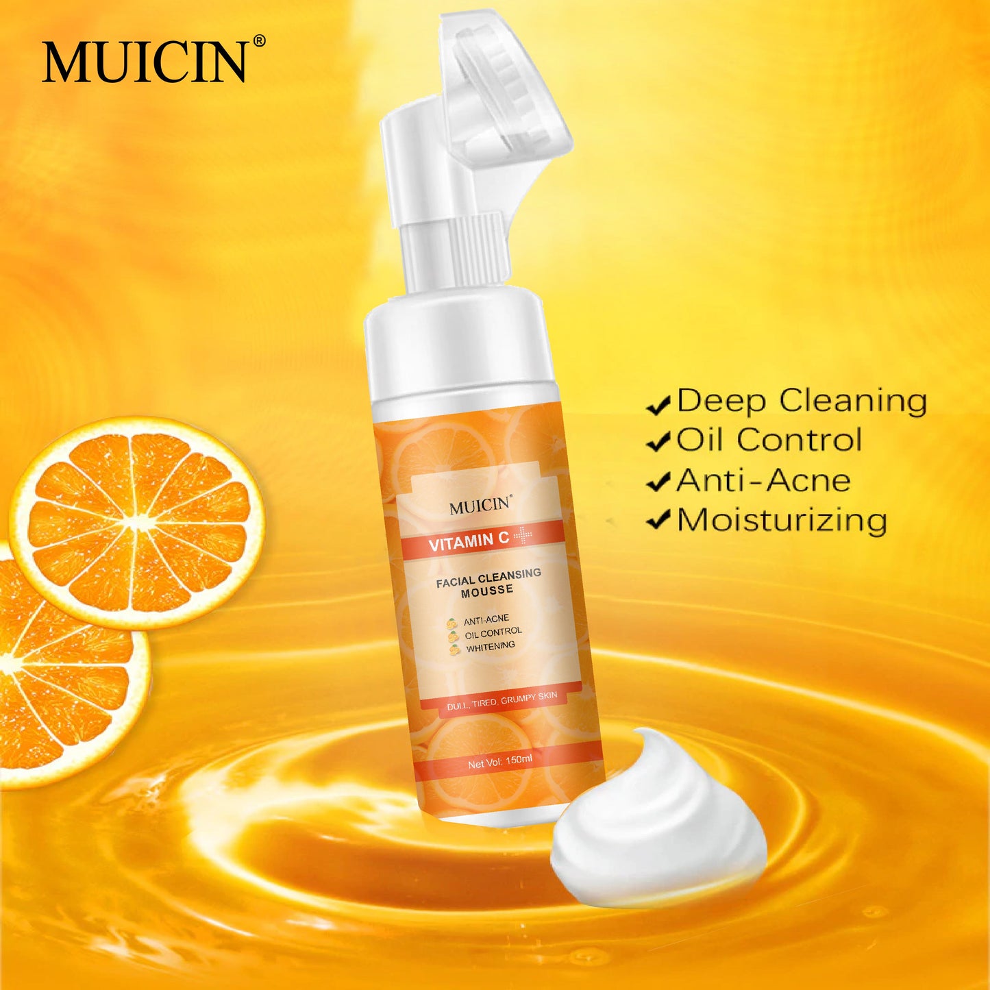 MUICIN - Vitamin C Bubble Foaming Facial Cleanser - 150ml