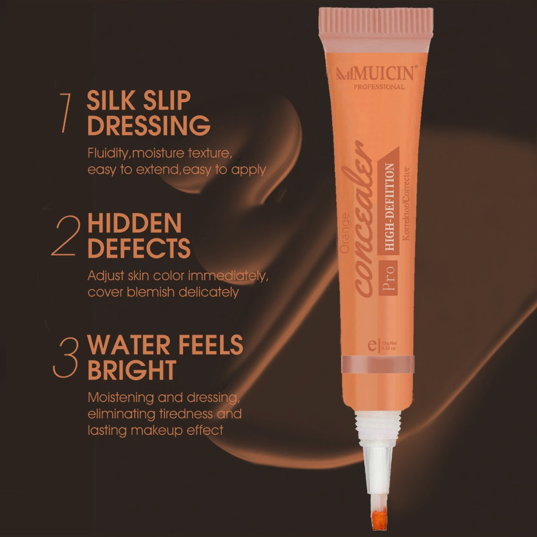 MUICIN - 3D Pro Concealer Orange Color Tube - 12g