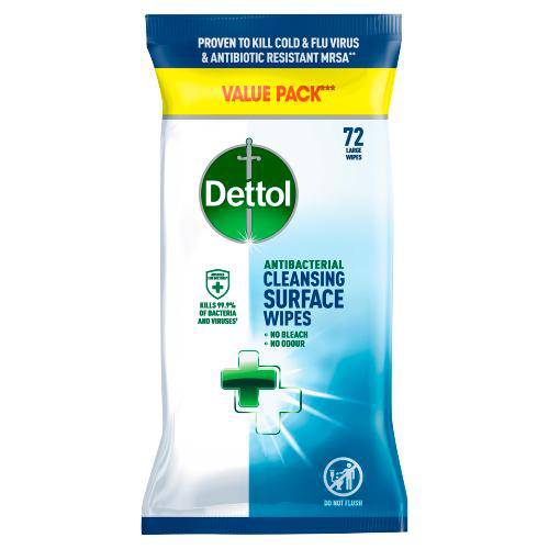 Dettol Wipes Anit Bacterial Surface Cleansing 72S - Highfy.pk