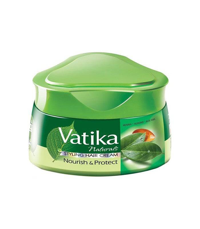 Vatika Styling Hair Cream Nourish & Protect Olive, Henna & Almond 140Ml - Highfy.pk