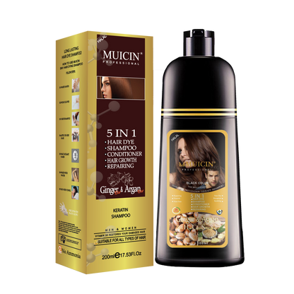MUICIN - 5 in 1 Hair Color Shampoo With Ginger & Argan Oil