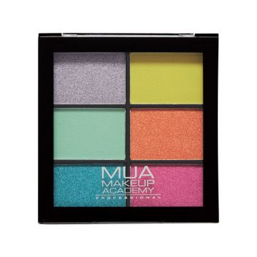 MUA 6 Shade Eyeshadow Palette Bright Lustre - Highfy.pk
