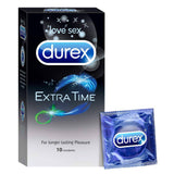 Durex Extra Time - 10 Condoms For Long Lasting Pleasure - Highfy.pk