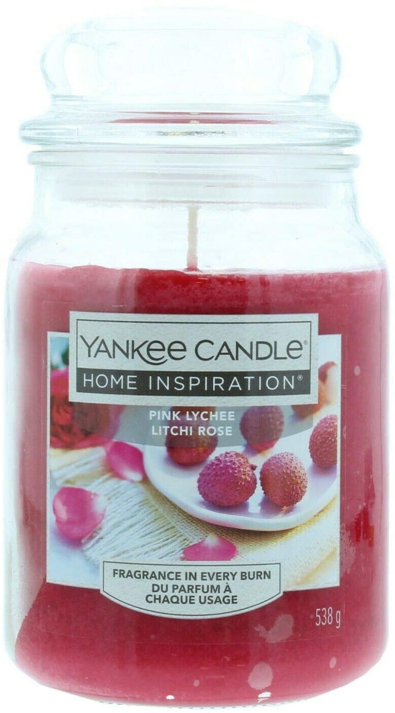 Yankee Candle Home Inspiration Pink Lychee Litchi Rose 538G - Highfy.pk