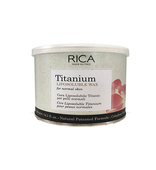 Rica Wax Liposoluble Titanium Normal Skin 14.1Oz/400Ml - Highfy.pk