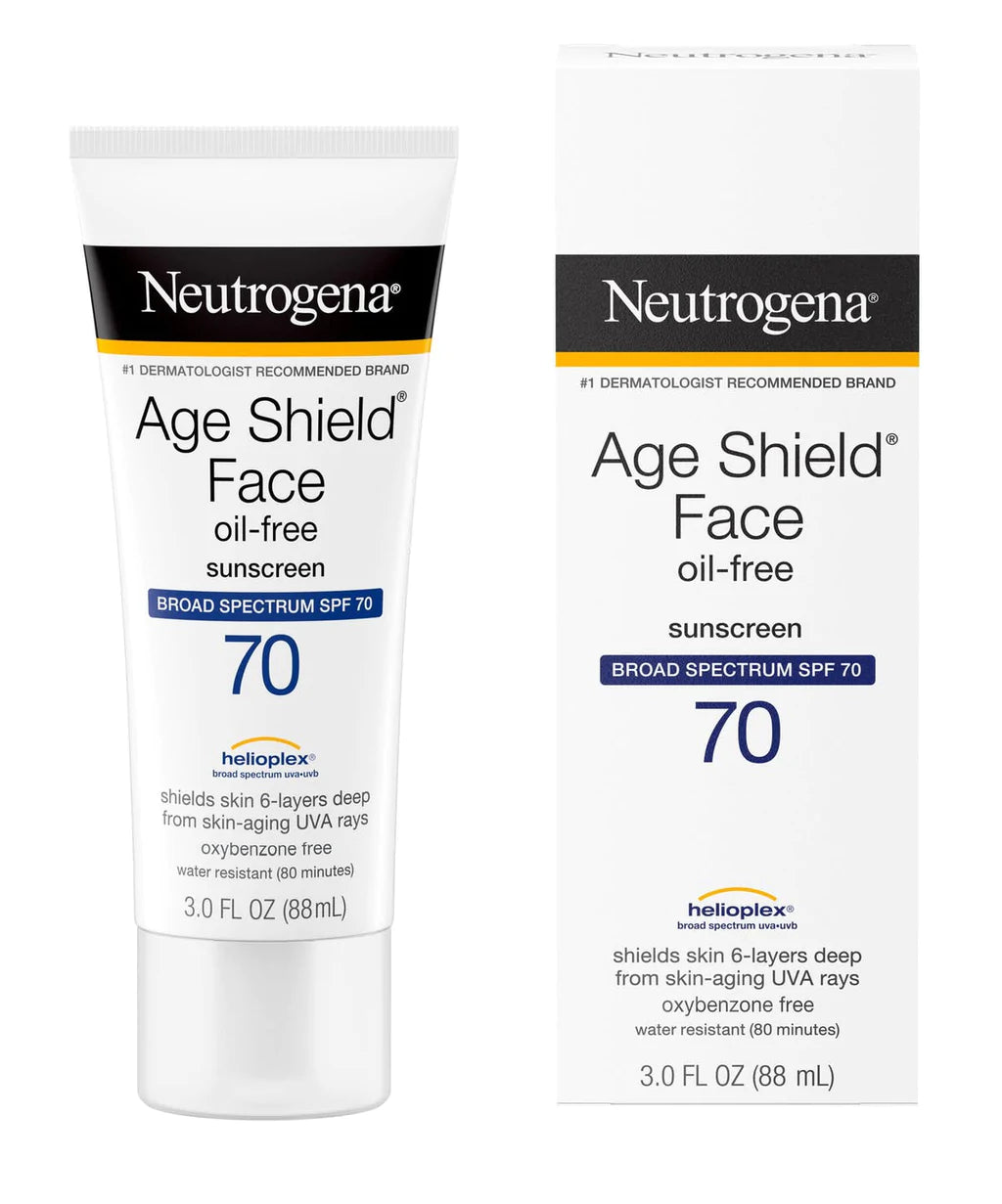 Neutrogena Age Shield Oil-Free Face Sunscreen Spf70 88Ml - Highfy.pk
