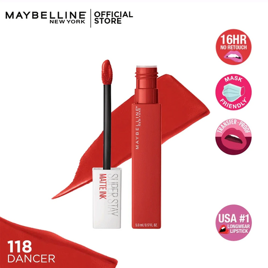 Maybelline Super Stay Matte Ink Liquid Lipstick - 118 - Highfy.pk