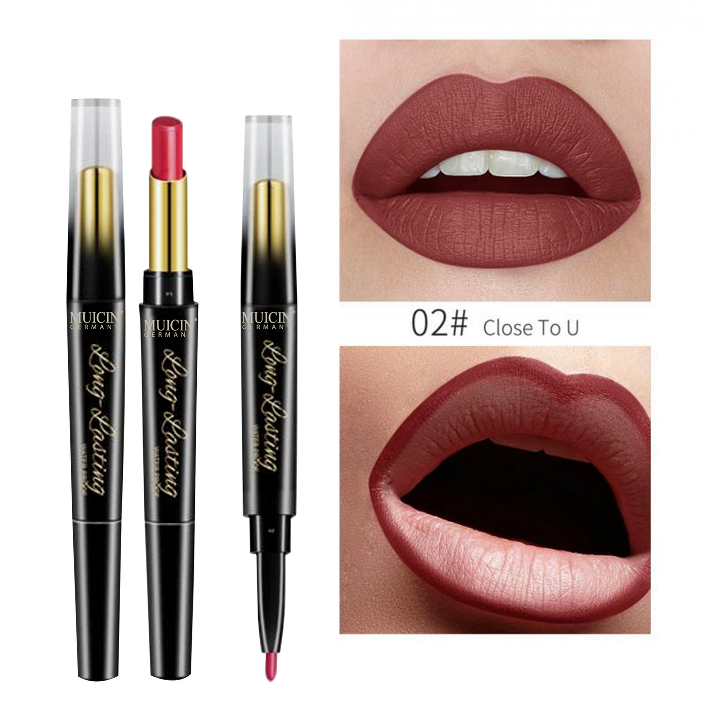 MUICIN - 2 In 1 Lipstick & Lip Liner