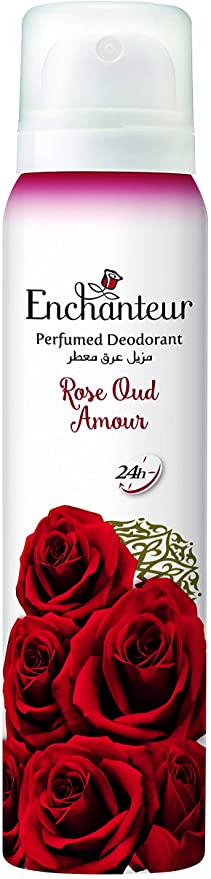 Enchanteur Perfumed Body Spray Rose Oud Amour 150Ml - Highfy.pk