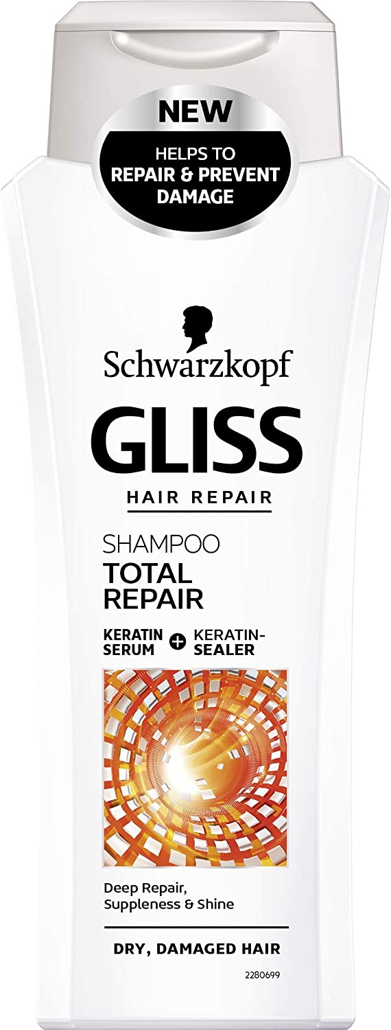 Gliss Hair Repair Shampoo Total Repair Dry, Damage 250Ml