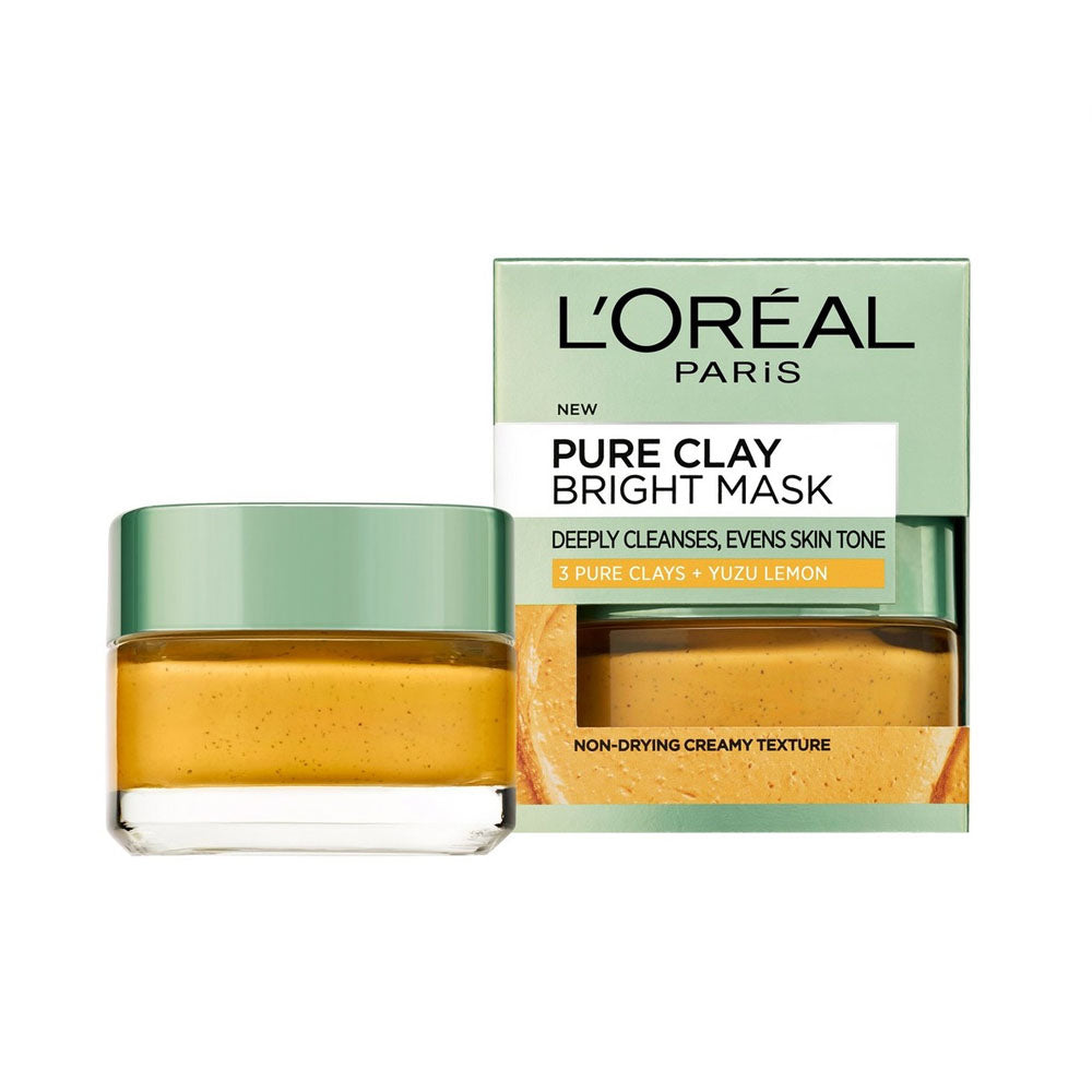 L'Oreal Paris Pure Clay Mask 3 Pure Clays + Lemon Extract 50Ml