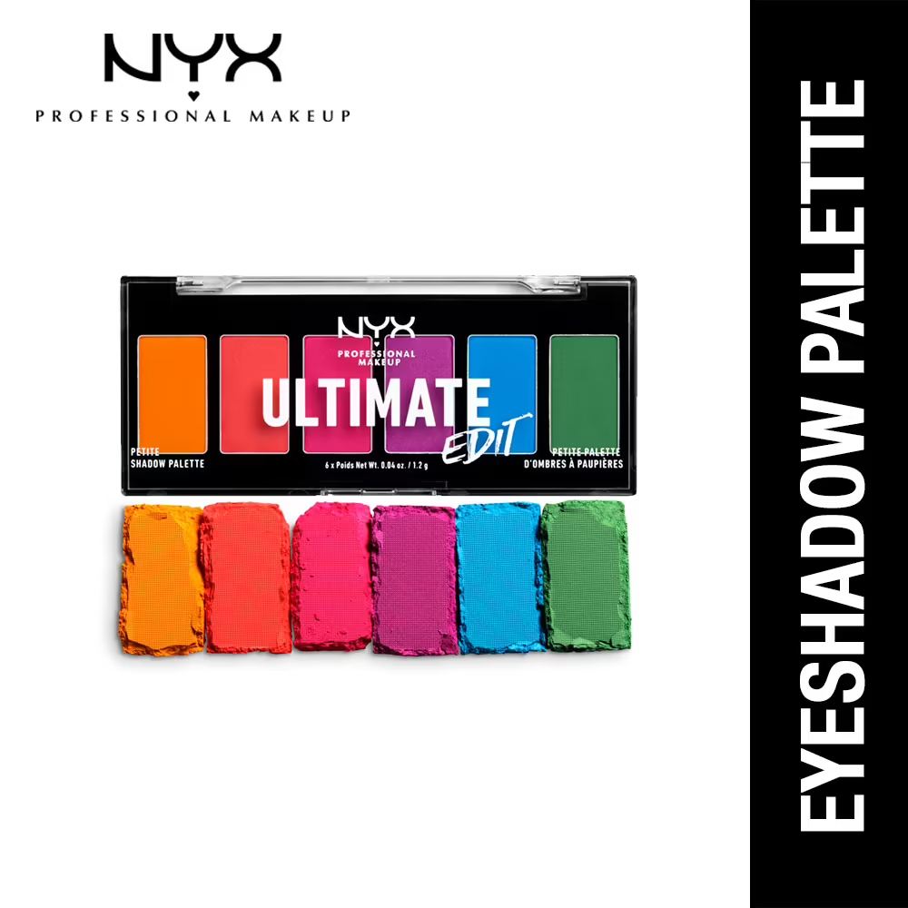 NYX Professional Makeup- Ultimate Edit Petite Shadow Palette- Brights - Highfy.pk
