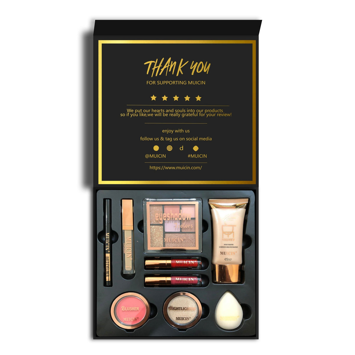 MUICIN - 9 in 1 Everyday Professional Makeup Kit