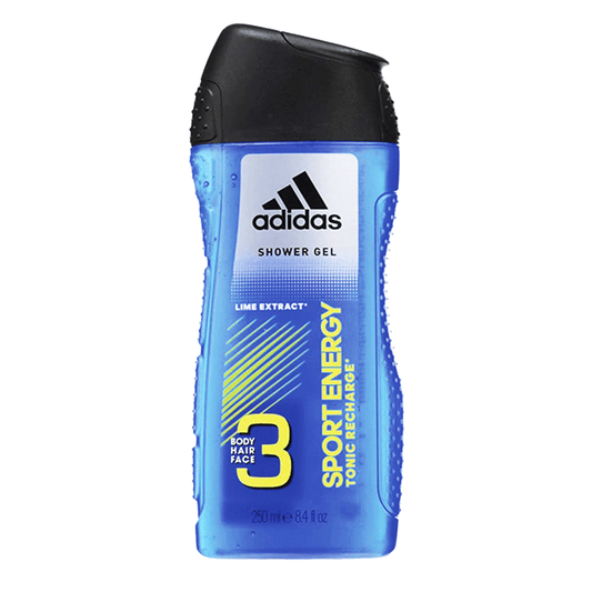 Adidas Shower Gel 3 In 1 Sport Energy Tonic Recharge 250 Ml - Highfy.pk
