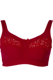 Bls - Clarise Non Wired And Non Paded Bra Burgundy - Highfy.pk