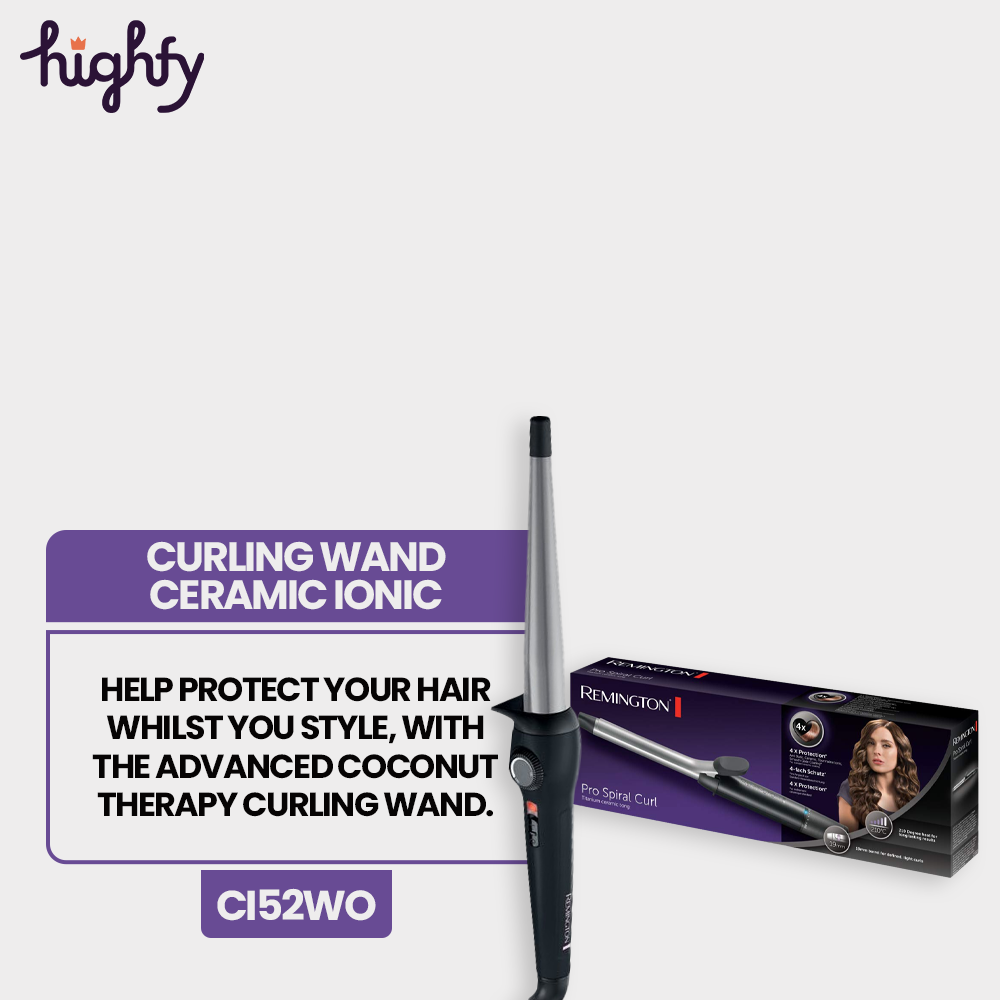 Remington Curling Wand Ceramic Ionic Ci52Wo Highfy.pk