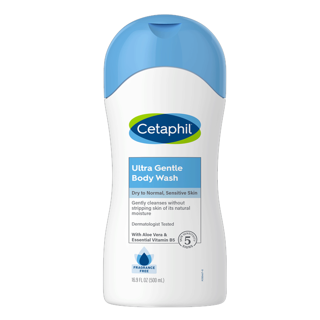Cetaphil Ultra Gentle Body Wash With Aloe Vera Essantial Vitamin B5 500 Ml - Highfy.pk
