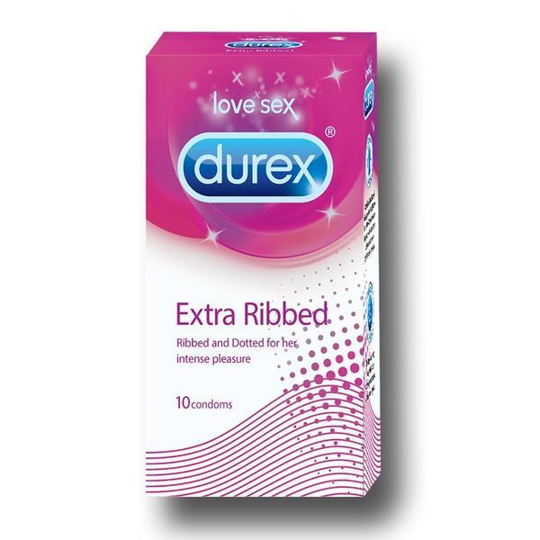 Durex Extra Ribbed 10-Condoms - Highfy.pk