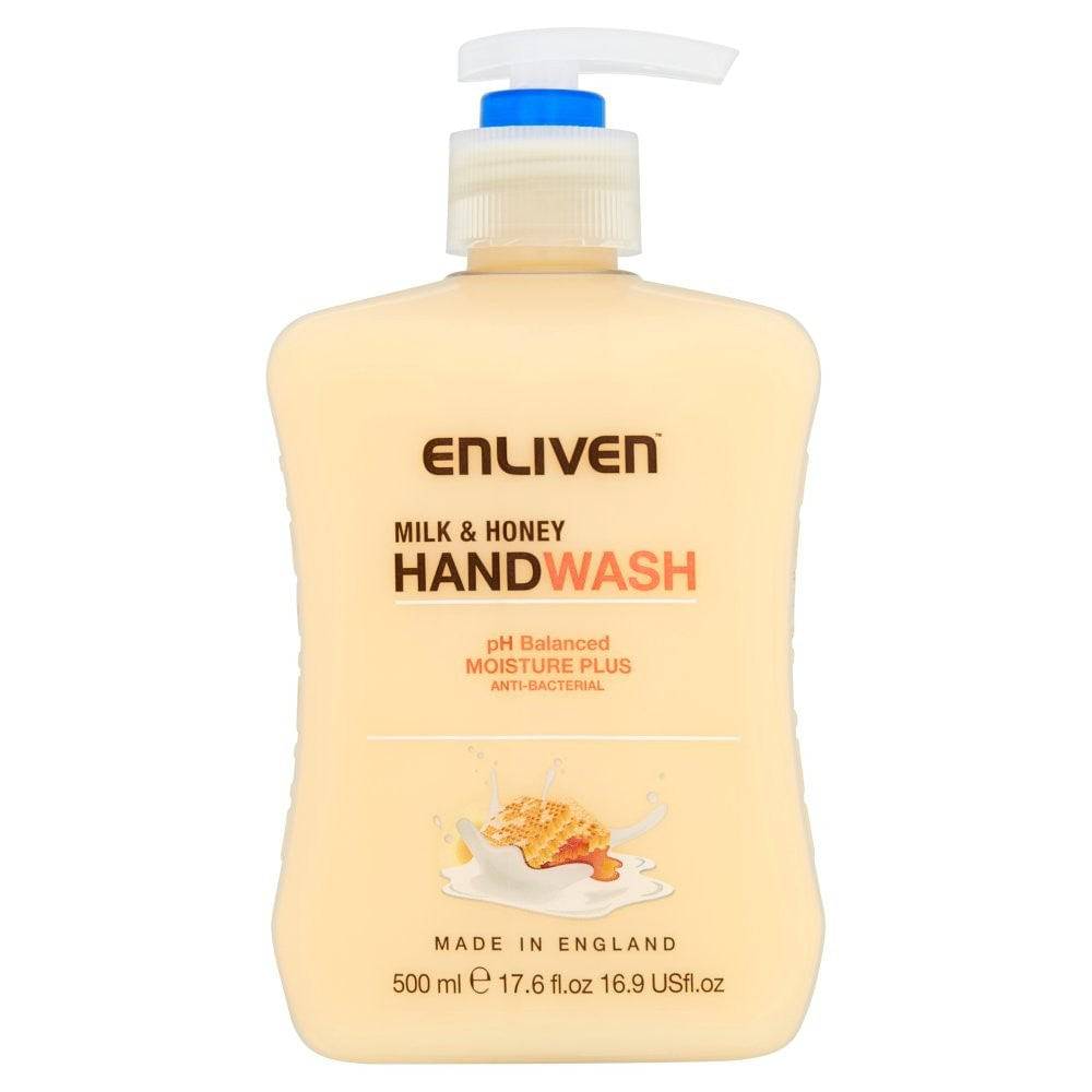 Enliven Hand Wash Anti-Bacterial Milk & Honey 500Ml - Highfy.pk