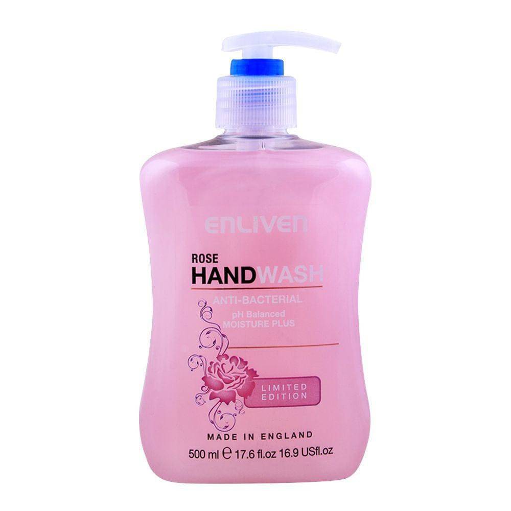 Enliven Hand Wash Anti-Bacterial Rose 500Ml