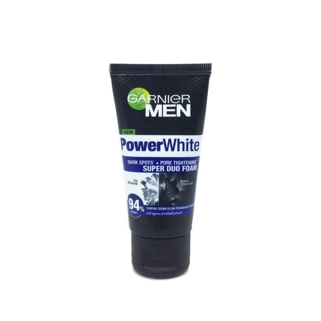 Garnier Men Power White Super Duo Foam Black Charcoal 100Ml - Highfy.pk