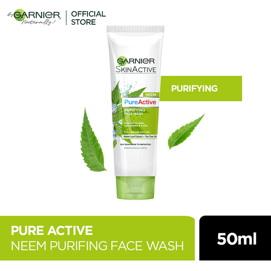 Garnier Skin Active Neem Purifying Face Wash 50Ml - Highfy.pk