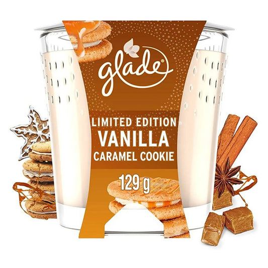 Glade Candle Vanilla Caramel Cookie - Limited Edition 129G - Highfy.pk