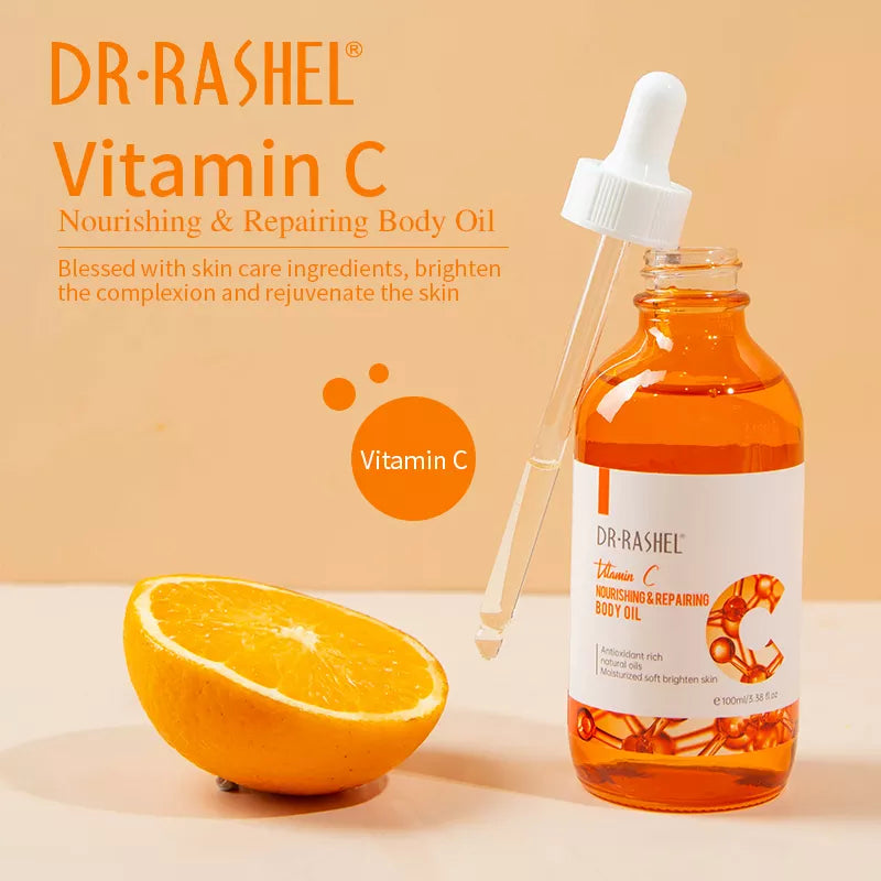 Dr Rashel Vitamin C Nourishing & Repairing Body Oil 100Ml - Highfy.pk