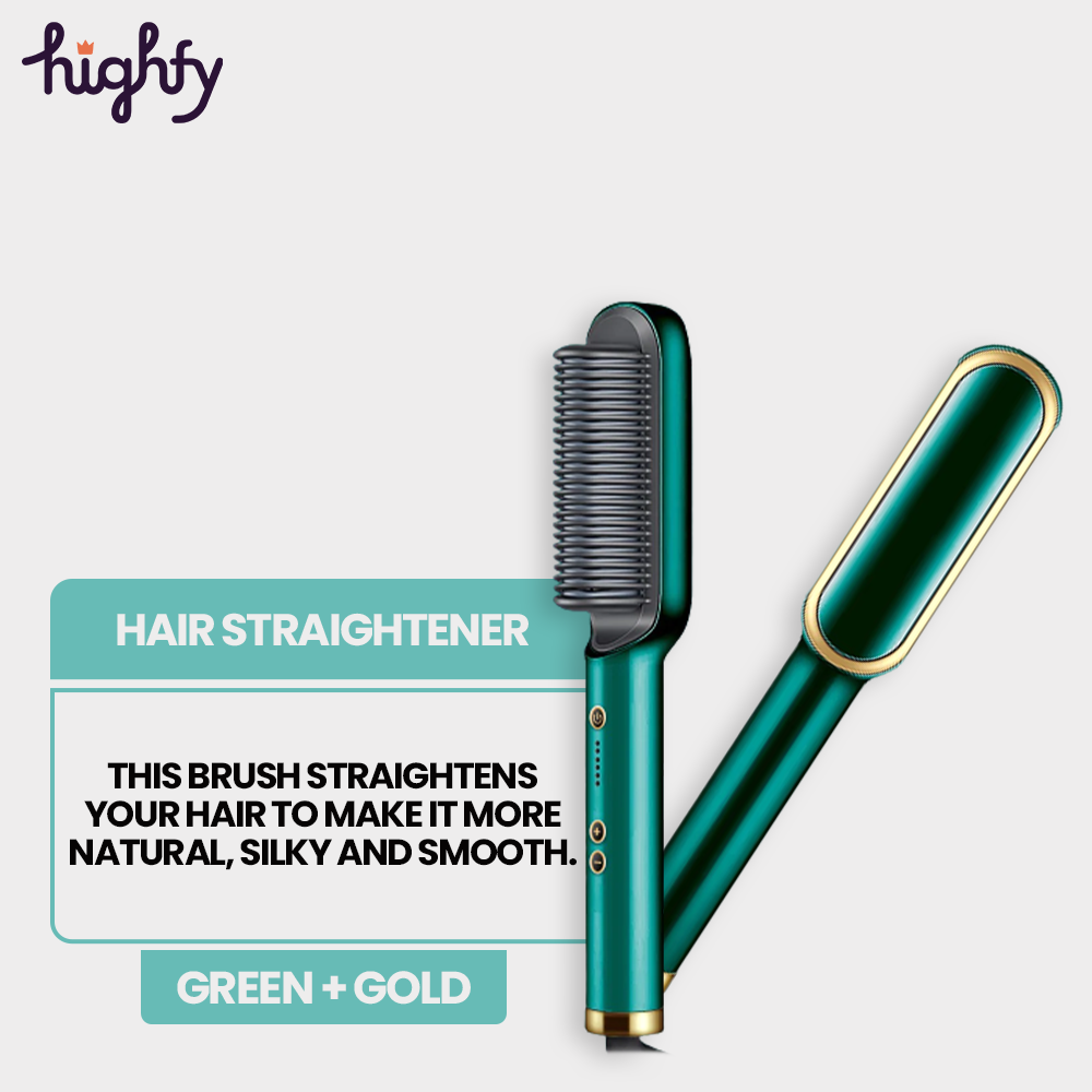 Gold top hair straightener