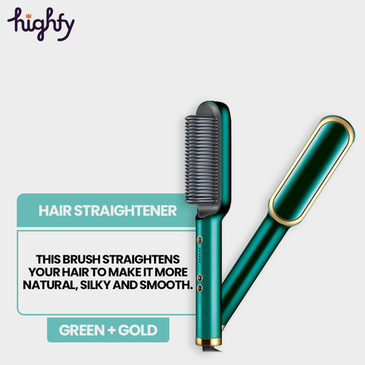 One Step - Hair Straightener Green + Gold - Highfy.pk