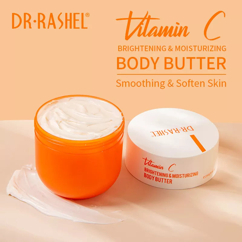 Dr Rashel Vitamin C Brightening & Moisturizing Body Butter 250Gm - Highfy.pk