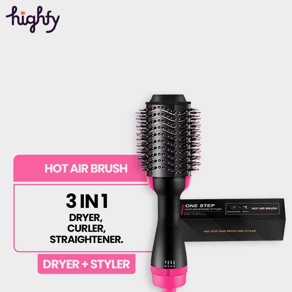 One Step Hot Air Brush (Dryer + Styler) – Highfy.pk