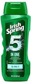 Irish Spring 5In1 Shampoo+Conditioner+Body Face Deo 18Oz/532Ml