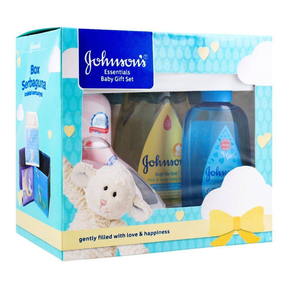 Johnsons Essentials Baby Gift Set Gently Filled With Love & Happiness - Highfy.pk