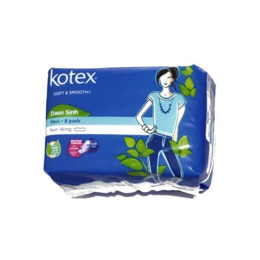 Kotex - Soft Smooth Saun Sirih Maxi 8 Pads Non Wing 8S - Highfy.pk