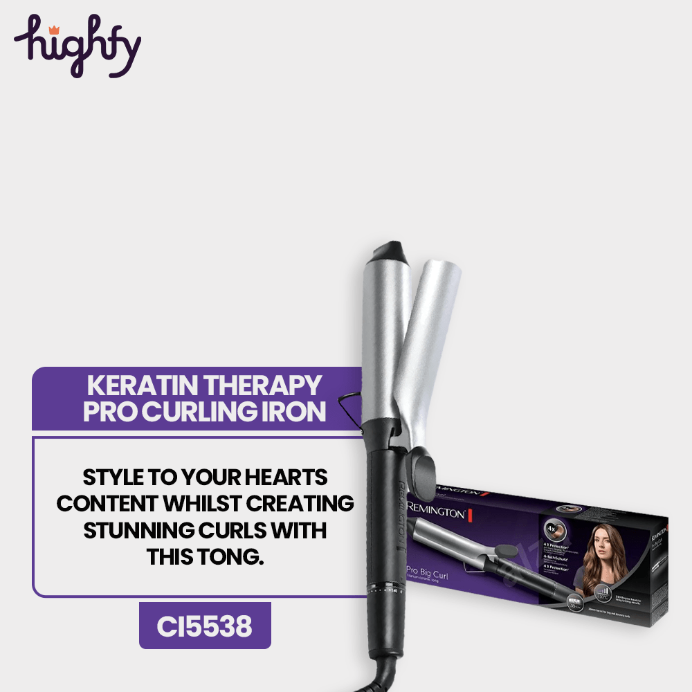Remington Keratin Therapy Pro Curling Iron - Ci5538 - Highfy.pk