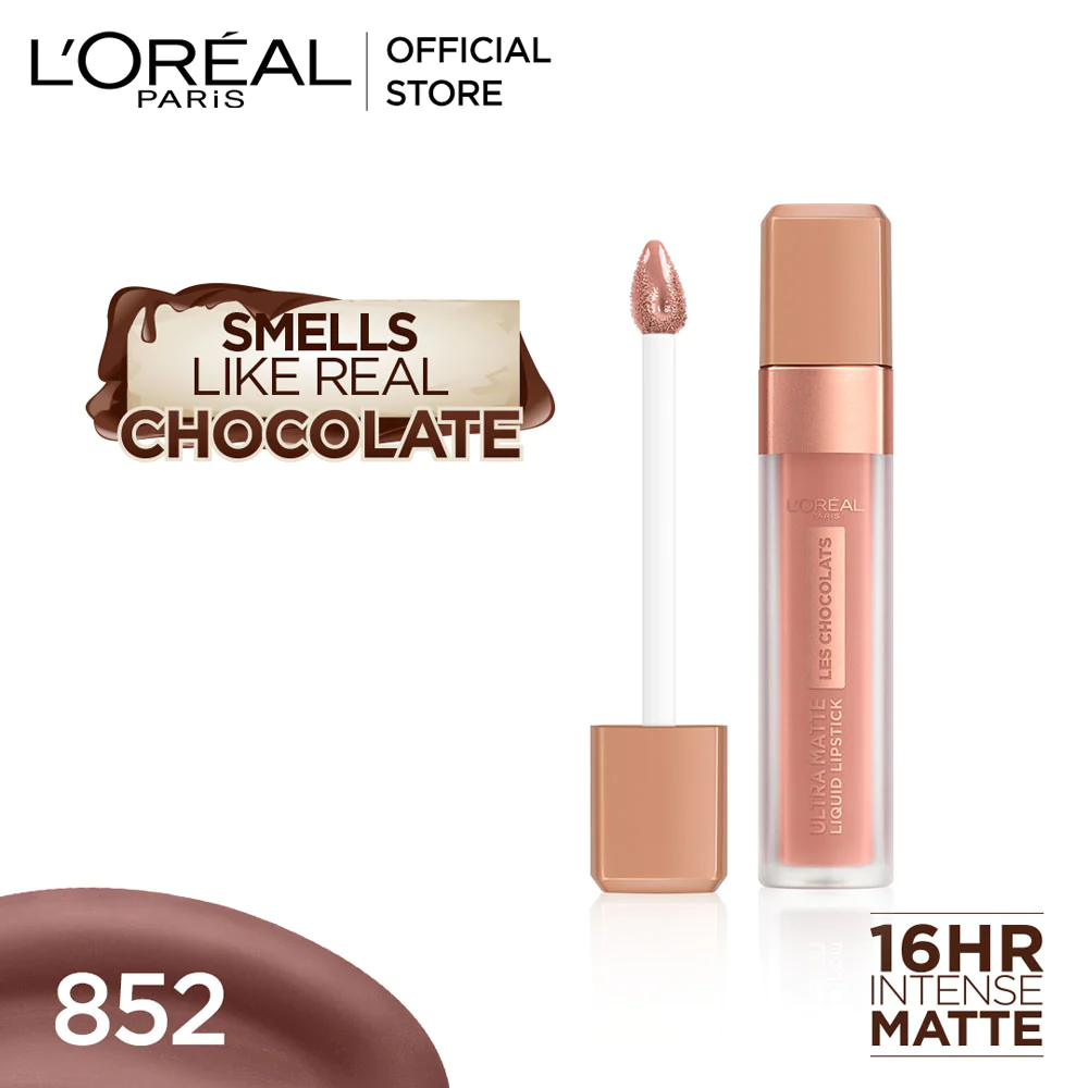 L'Oreal Paris - Infallible Les Chocolats Liquid Lipstick - 852 Box Of Chocolates - Highfy.pk