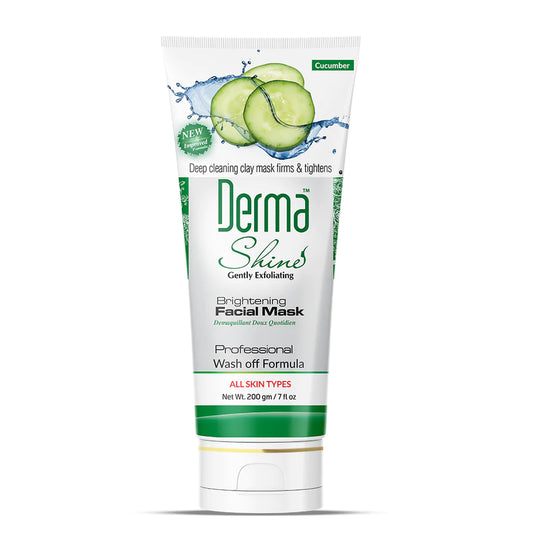 Derma Shine Brightening Cucumber Facial Mask - Highfy.pk