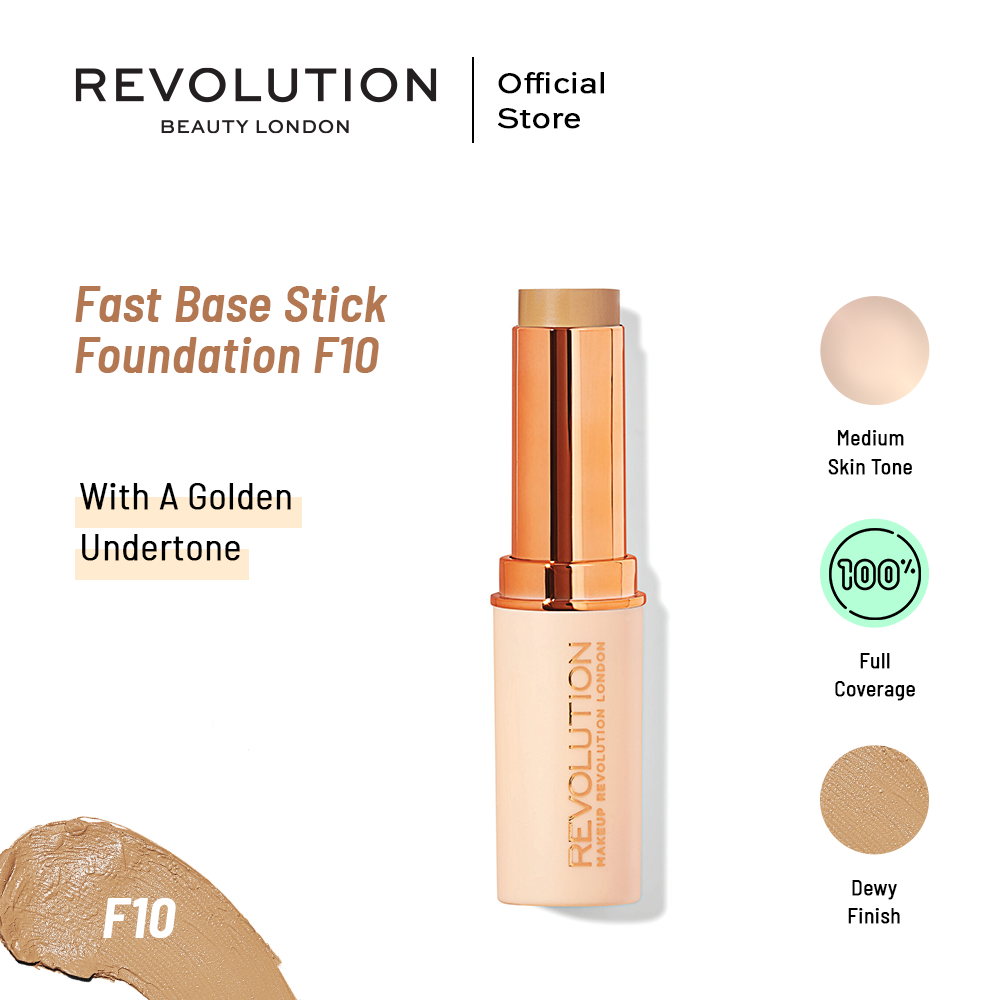 Makeup Revolution Fast Base Stick Foundation F10 - Highfy.pk