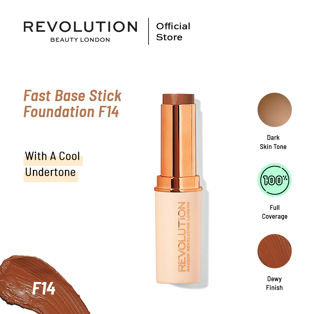 Makeup Revolution Fast Base Stick Foundation F14 - Highfy.pk