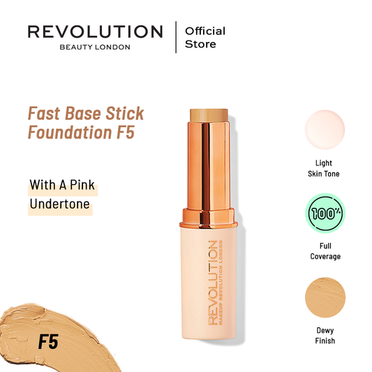 Makeup Revolution Fast Base Stick Foundation - F5 - Highfy.pk