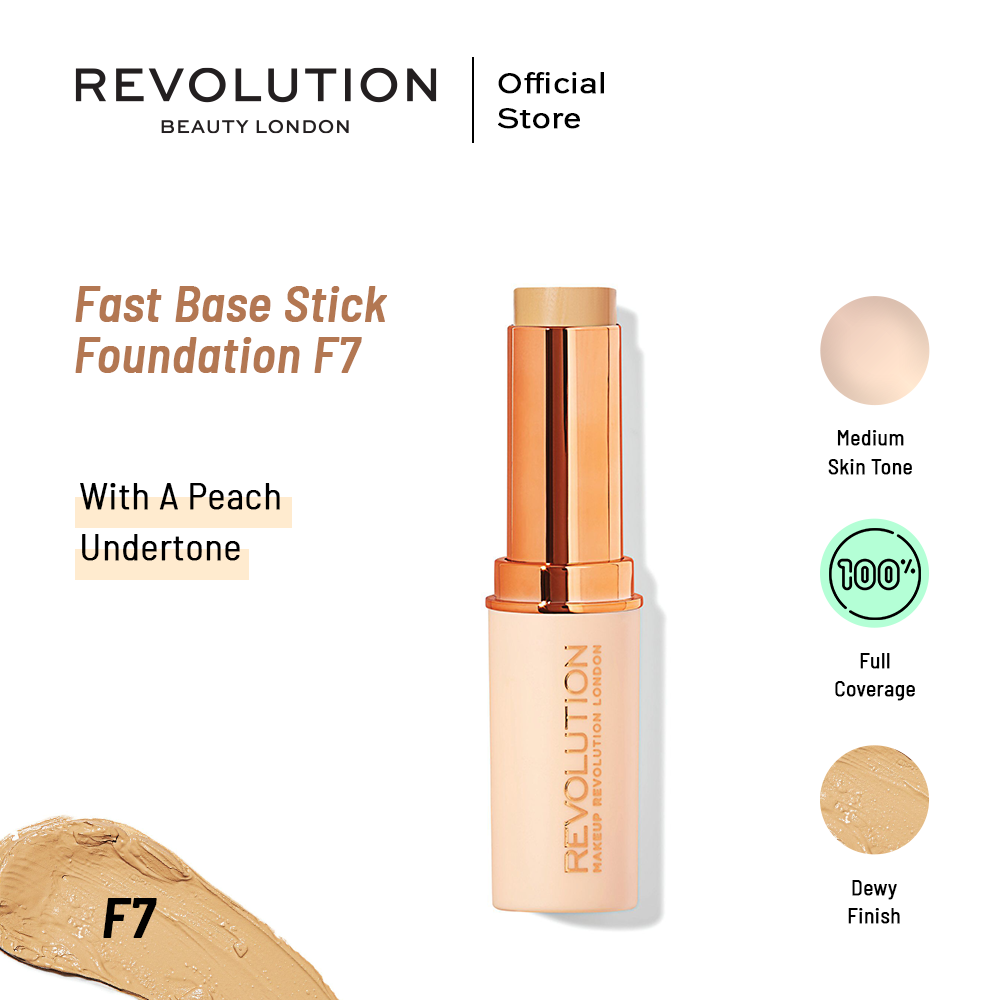 Makeup Revolution Fast Base Stick Foundation - F7 - Highfy.pk