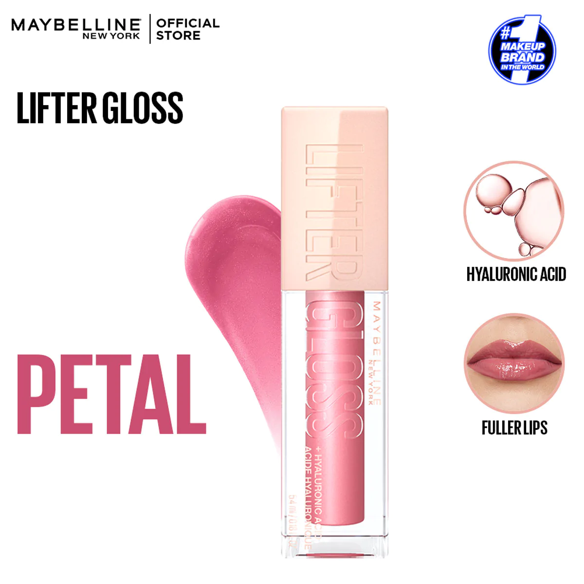 Maybelline - Lifter Gloss Hydrating Lip Gloss - 005 Petal - Highfy.pk