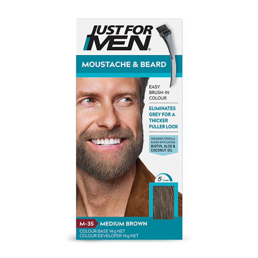 Just For Men - Mustache & Beard Color - Medium Brown - Highfy.pk