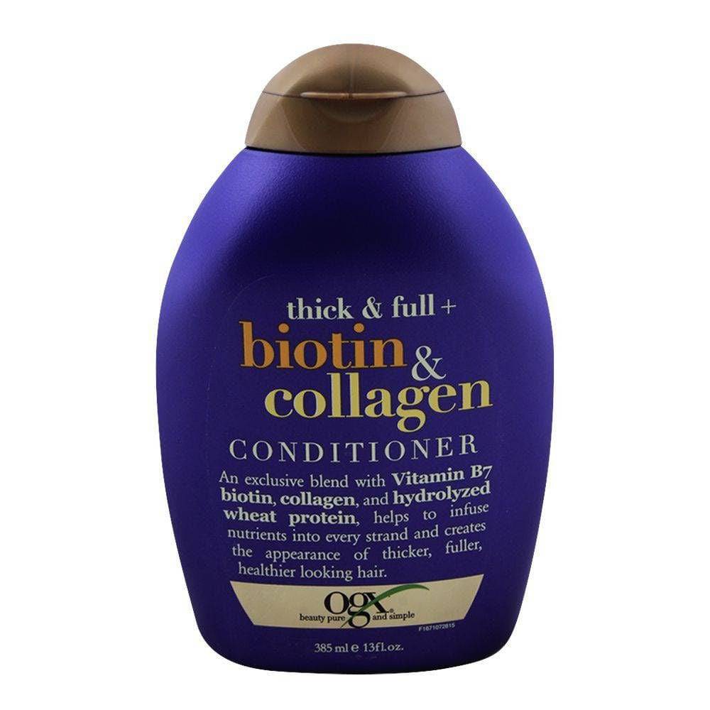 OGX Conditioner Thick & Fuill Biotin & Collagen (Sulphate Free) 385 Ml - Highfy.pk