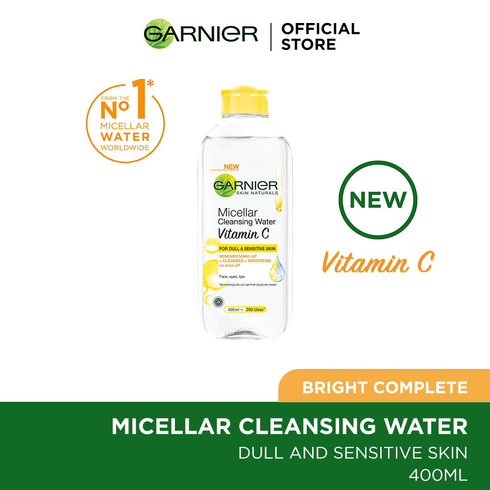 Garnier Skin Active Vitamin C Micellar Makeup Cleansing Water 400 Ml - Highfy.pk